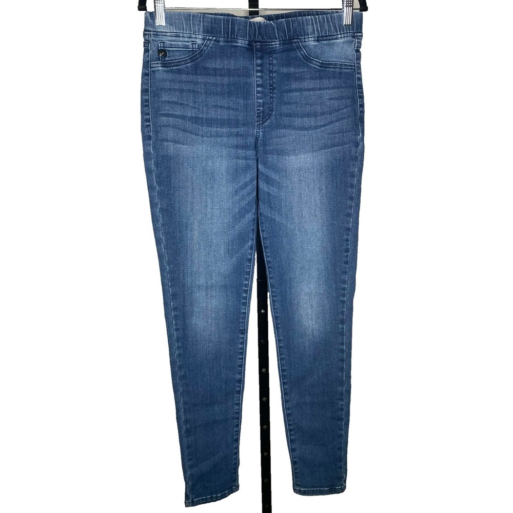 Kancan Mid Rise Dark Wash Skinny‎ Denim Jeans women's size 9/28 Pull on stretchy